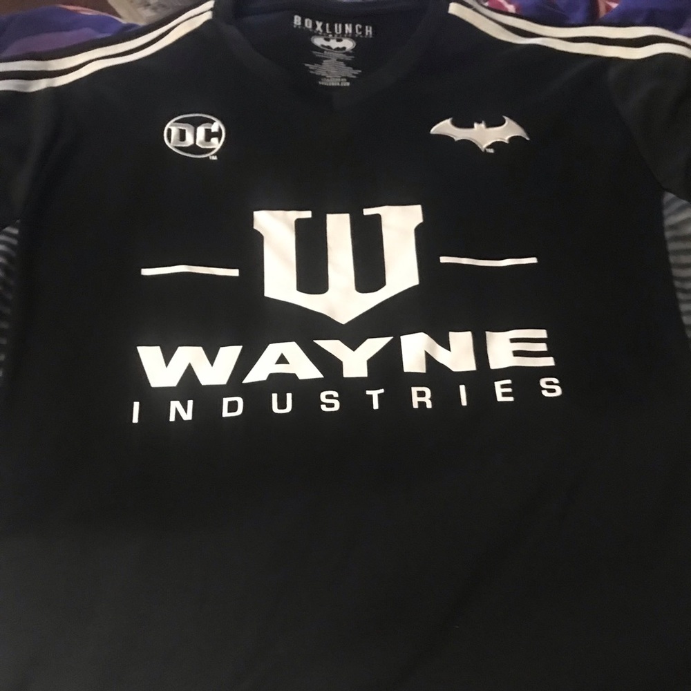 Batman Wayne Industries soccer jersey